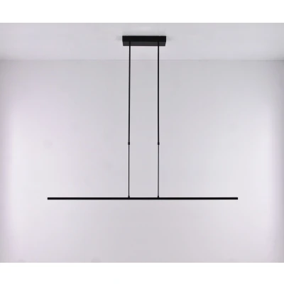 Afbeelding van Hanglamp strak LED zwart 130cm