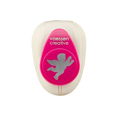 Afbeelding van Vaessen Creative Papierpons, middelgroot, engel, voor knutselprojecten, scrapbooking, kaarten maken en meer