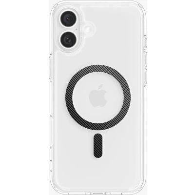 Afbeelding van Spigen MagFit Ultra Hybride hoes ontworpen voor iPhone 16 Plus (2024) [anti vergeling] [Bescherming van militaire kwaliteit] Compatibel met MagSafe koolstofvezel