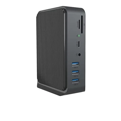 Afbeelding van ICY BOX IB DK2261AC Draadloos USB 3.2 Gen 1 (3.1 1) Type C Antraciet