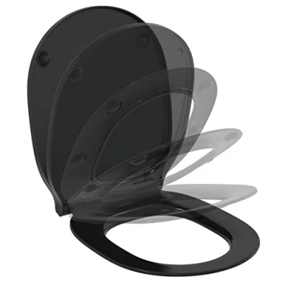 Afbeelding van Ideal Standard Connect Air toiletzitting met SoftClose deksel Zwart