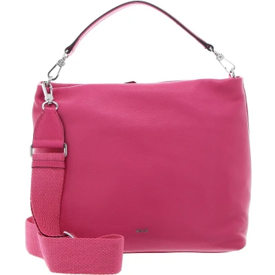Afbeelding van abro Leren Schoudertas Leather Dalia Hobo Bag Kaia Pink Roze