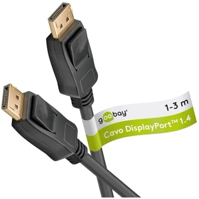 Afbeelding van Goobay DisplayPort aansluitkabel 1.4 (2 m, DisplayPort), Videokabel