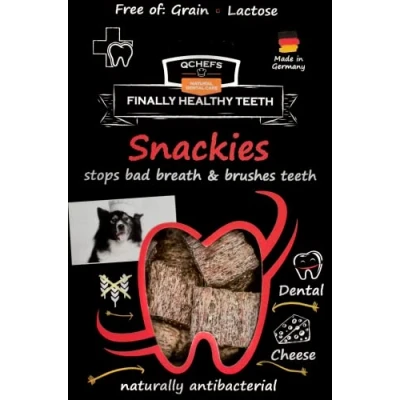 Afbeelding van QCHEFS Snackies tegen tandsteen Caloriearm tandbacteriën verminderde plaque en slechte adem verminderenhuttenkaas natuurlijk antibacterieel………