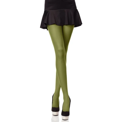 Afbeelding van Merry Style Dames Panty 40 DEN Medium gloss Polyamide SS Hiver Groen XS S