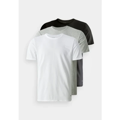 Afbeelding van Calvin Klein Heren 3 pack basic T shirts met korte mouwen en ronde hals, Multi (zwart, wit, grijs heide), S