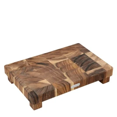 Afbeelding van Zassenhaus Hakblok acacia, snijplank met antislip voeten, 45 x 30 8,5 cm