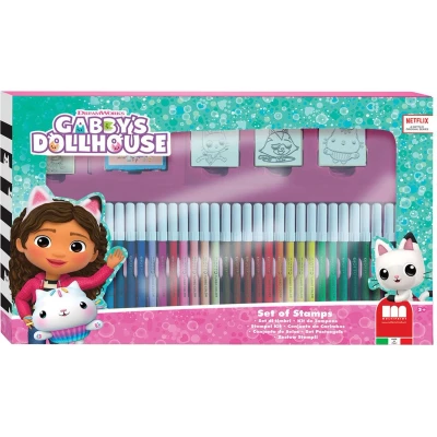 Afbeelding van Multiprint Gabby&quot;;s Poppenhuis Kleurset met Stempels, 41dlg.