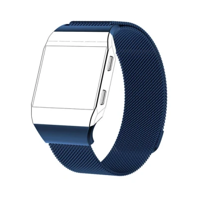 Afbeelding van Fitbit Ionic Milanese bandje Maat: Small Blauw RVS
