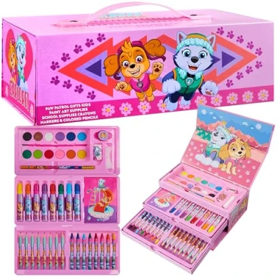 Afbeelding van Paw Patrol Art Set, Kleursets voor Kinderen, Meer dan 40 Kunstbenodigdheden Kinderen (Roze)
