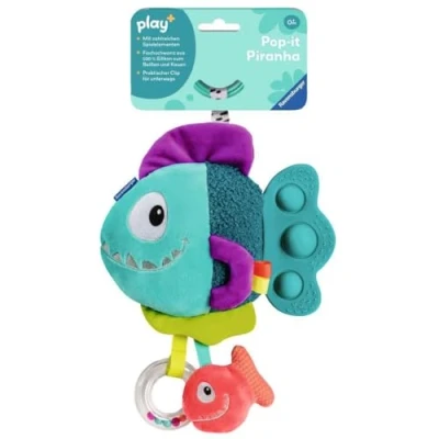 Afbeelding van Ravensburger play+ Pop it Piranha, blauw