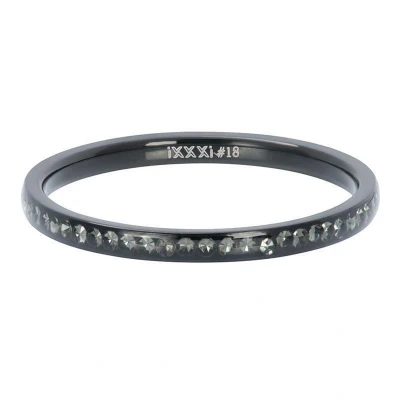 Afbeelding van iXXXi zirconia blackstone Black Vulring 2mm Zwart maat 21
