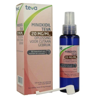 Afbeelding van Teva minoxidil 20mg/ml oploss uad