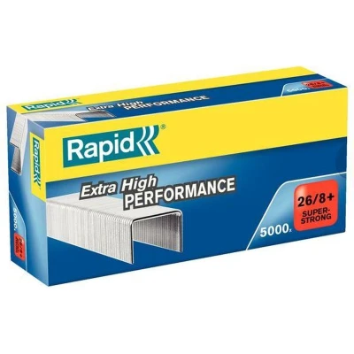 Afbeelding van Rapid Nietjes, 26/8+ Verzinkt, Gegalvaniseerd Staal (doos 5000 stuks)