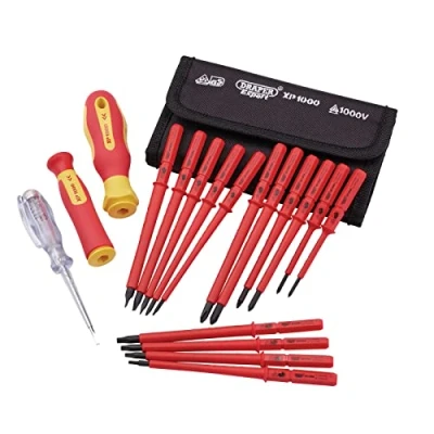 Afbeelding van Spanningstester &amp; schroevendraaier set 18 dlg 05776