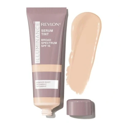 Afbeelding van Revlon Illuminance Tinted Serum, drievoudig hyaluronzuur, egaliseert de huidtint na verloop van tijd en hydrateert hele dag door, SPF 15, 117 lichtbeige, 28 ml.