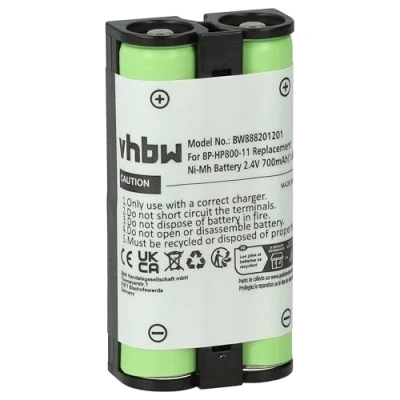 Afbeelding van vhbw Accu compatibel met Sony MDR RF895, RF955, RF955RK, RF4000 Wireless Headset hoofdtelefoon (700mAh, 2,4V, NiMH)