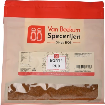Afbeelding van Van Beekum Specerijen Koffie Rub 1 kilo (hersluitbare stazak)