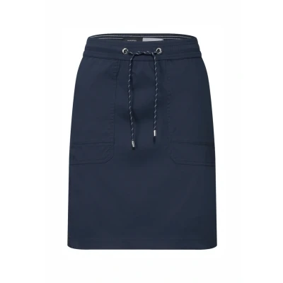 Afbeelding van Cecil MIT Feinen Streifen Kokerrok, Dames, Maat: XXL, Blau