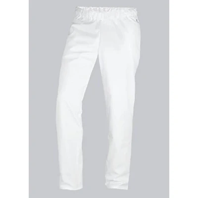 Afbeelding van BP 1645 400 unisex broek van duurzaam gemengd weefsel wit, maat Sl