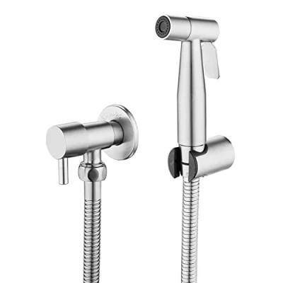 Afbeelding van [LOSCHEN] Toilet bad bidet voor armaturen wc wassen roestvrij staal douchekop, handbediende Toiletspuit Shattaf Bidetspuit