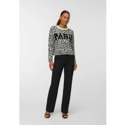 Afbeelding van Vero Moda Vmtres Bien Ls O Neck Pullover 10330861 Zwart wit Dames The Stone
