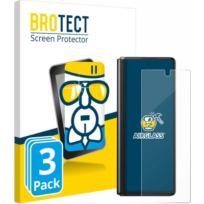 Afbeelding van BROTECT Glas Screen Protector voor Samsung Galaxy Z Fold 2 5G (3 Stuks) Schermbeschermer [9H Hardheid, Beschermglas Folie niet Gehard Glas]