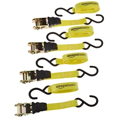 Afbeelding van Amazon Basics Ratelriem, set van 4