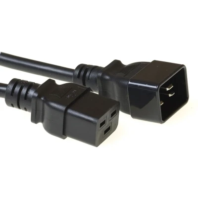 Afbeelding van C19 C20 stroomkabel voor UPS/PDU 3x 1,50mm / zwart 1 meter