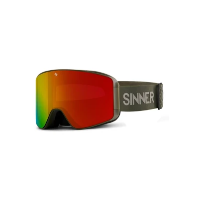 Afbeelding van Sinner Aura Skibril 2024 Groen + GRATIS EXTRA LENS Categorie 3
