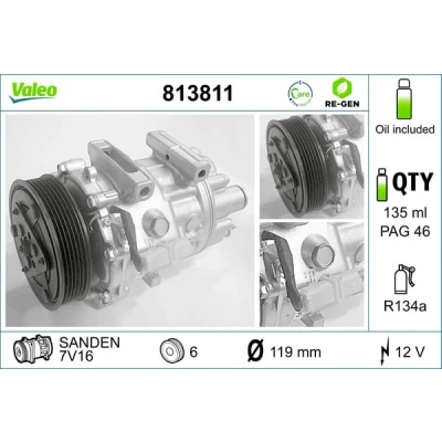 Afbeelding van Valeo Airco compressor 813811