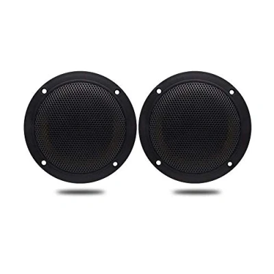 Afbeelding van Herdio 4 &quot;2 Way Marine Waterdichte Speakers Plafond Speaker Geschikt voor Badkamer Keuken SPA Kamer, Zwart