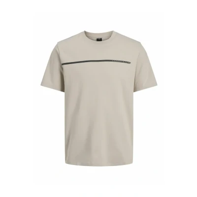 Afbeelding van Jack &amp; Jones Gedruckt Rundhalsausschnitt Tshirt print, Heren, Maat: Small, Moonbeam