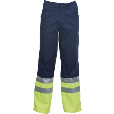 Afbeelding van Havep Werkbroek High Visibility MARINE/FLUO GEEL H46
