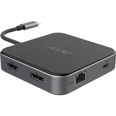 Afbeelding van Acer HP.DSCAB.013 laptop dock &amp; poortreplicator Bedraad USB 3.2 Gen 1 (3.1 1) Type C Koolstof, Z