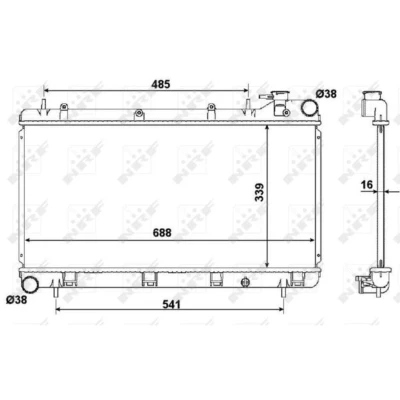Afbeelding van Radiateur NRF 53696