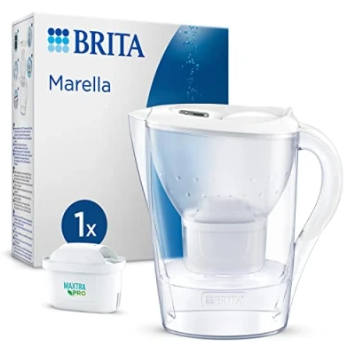 Afbeelding van BRITA Waterfilterkan Marella Cool 2,4L Wit incl. 1 MAXTRA PRO Waterfilter (SIOC Duurzaam verpakt)