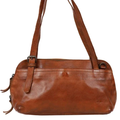 Afbeelding van Bear Design Daphne hand schoudertas cognac