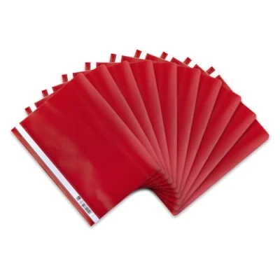 Afbeelding van Oxford Snelhechter A4, van kunststof, rood, 10 stuks