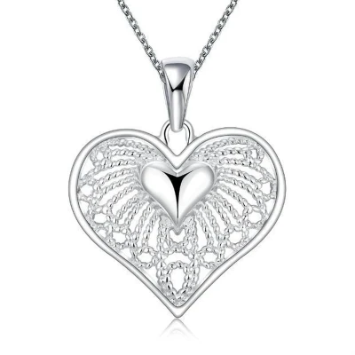 Afbeelding van N3 Collecties 925 Sterling Zilver Hart Hanger Ketting Voor Vrouwen Dames Sieraden