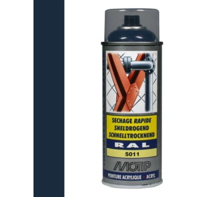 Afbeelding van motip industrial ral 5011 staalblauw 400 ml 07005