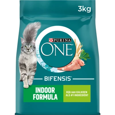 Afbeelding van 4x Purina One Indoor Kalkoen 3 kg