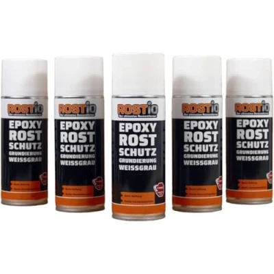 Afbeelding van Rostio Epoxy primer 1 K EP roestwerende spray corrosiebescherming roestbescherming sneldrogend (5 stuks)