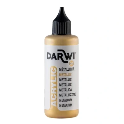 Afbeelding van DARWI Acrylverf, in fles, applicator, goud, uniek