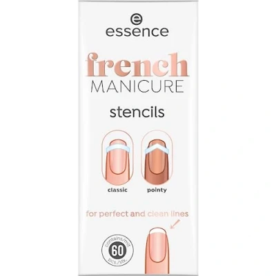 Afbeelding van Essence French manicure, kunstnagels, nr. 01, wit, expresresultaat, Franse nanodeeltjes, per stuk verpakt (60 stuks)