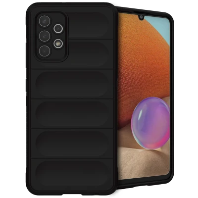 Afbeelding van Samsung Galaxy A32 (4G) Hoesje Siliconen en TPU (zacht) iMoshion Softcase/Backcover Zwart Telefoonhoesje