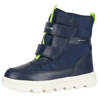 Afbeelding van Geox Jongens J Willaboom Boy B vanaf enkellaars, Navy Lime, 35 EU
