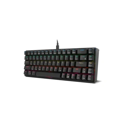 Afbeelding van OZONE Gaming GEAR Keyboard TACTICAL OZTACTICALUS Mechanisch zonder numeriek toetsenbord, Bluetooth, Outemu rode schakelaars, RGB LED verlichting, stil, lay out US, zwart