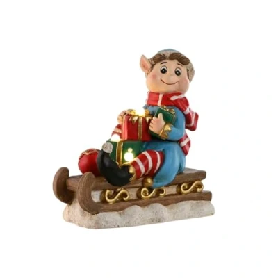 Afbeelding van Kerstversiering Home ESPRIT Rood Groen Multicolour 33 x 18 35 cm