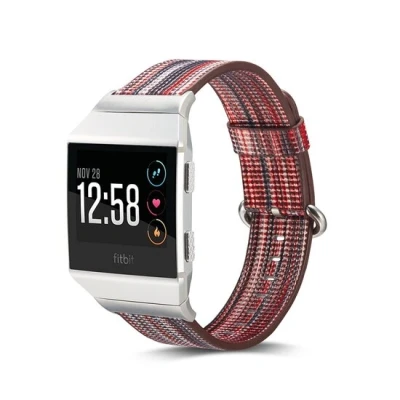 Afbeelding van Fitbit Ionic TPU bandje Rood / Grijs One size Horlogebandje